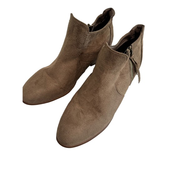 Brown‎ Suede Booties Size 9 WIld Diva Lounge - Picture 7 of 9